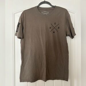 Men's Olive Graphic T-Shirt